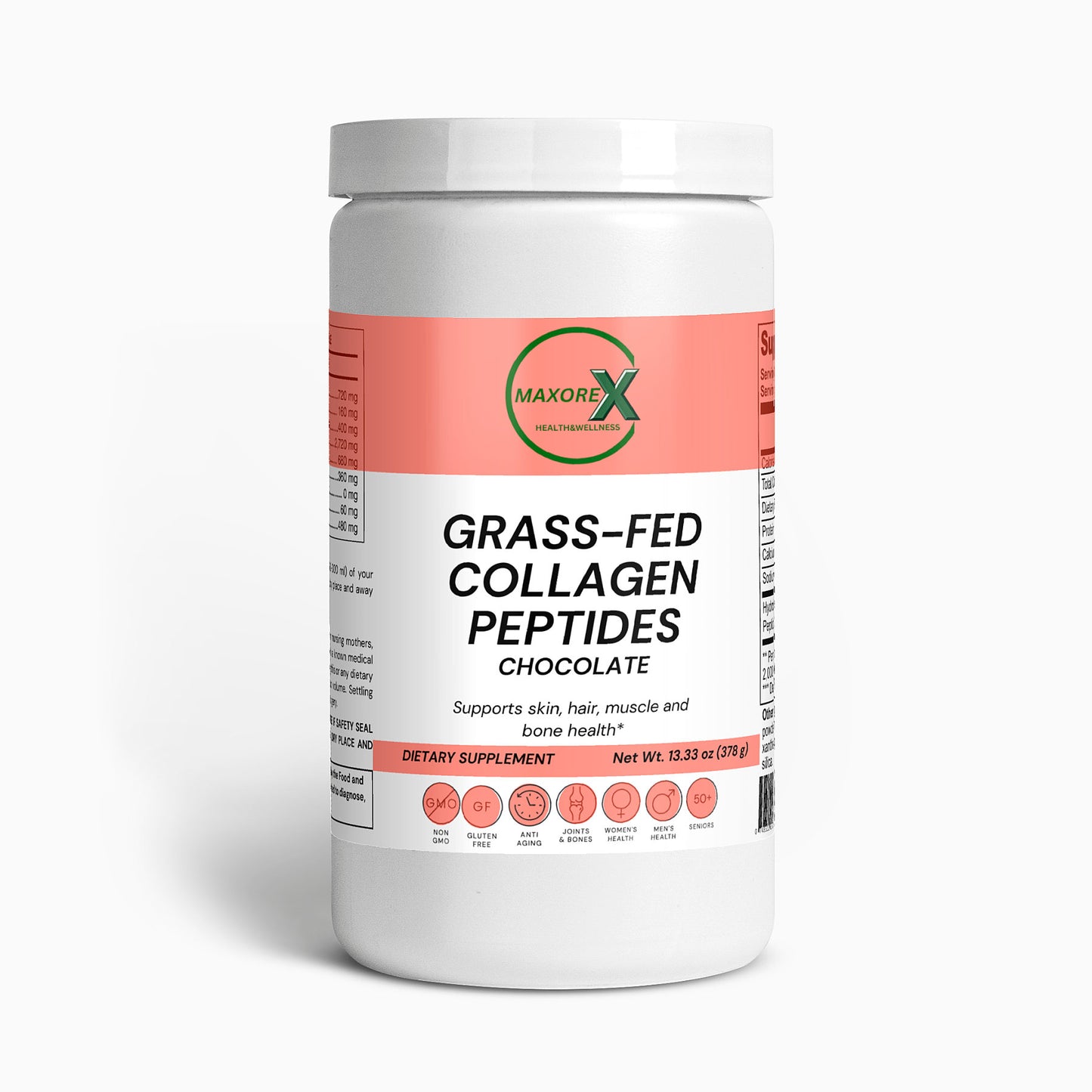 Grass-Fed Collagen Peptides Powder (Chocolate)