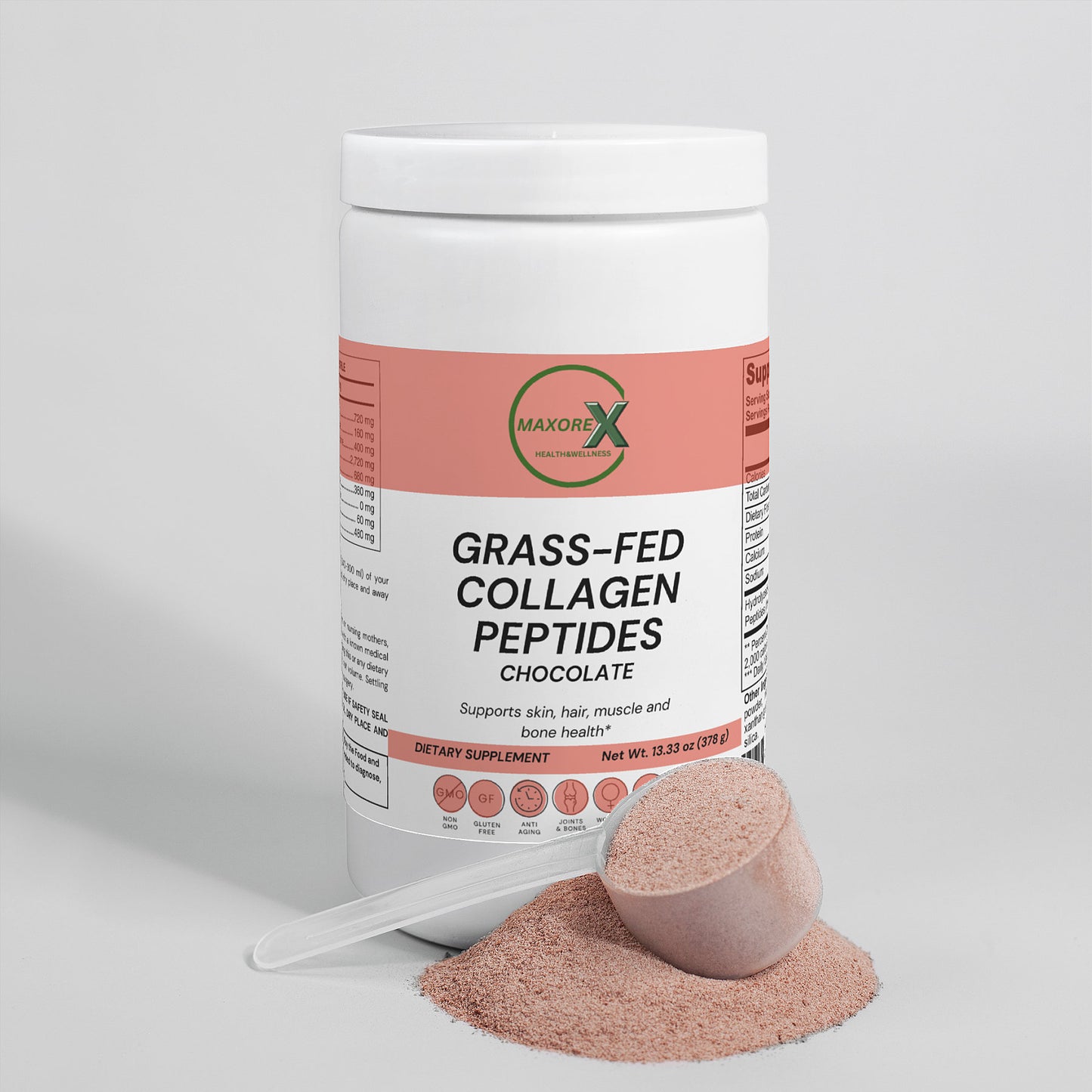 Grass-Fed Collagen Peptides Powder (Chocolate)