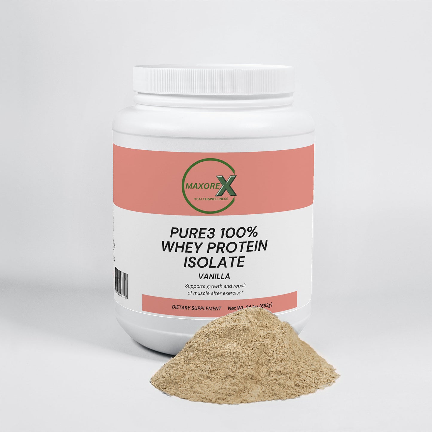 Pure3 100% Whey Protein Isolate (Vanilla)